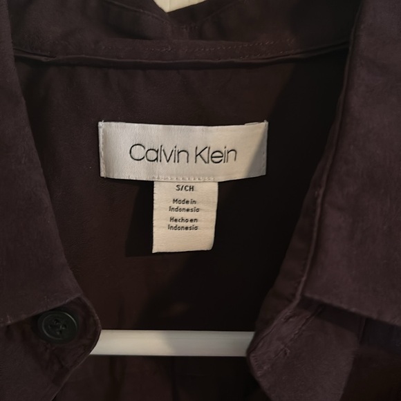 Men’s Small Slim fit Calvin Klein Button Down Long Sleeve Dress Shirt - Picture 2 of 5